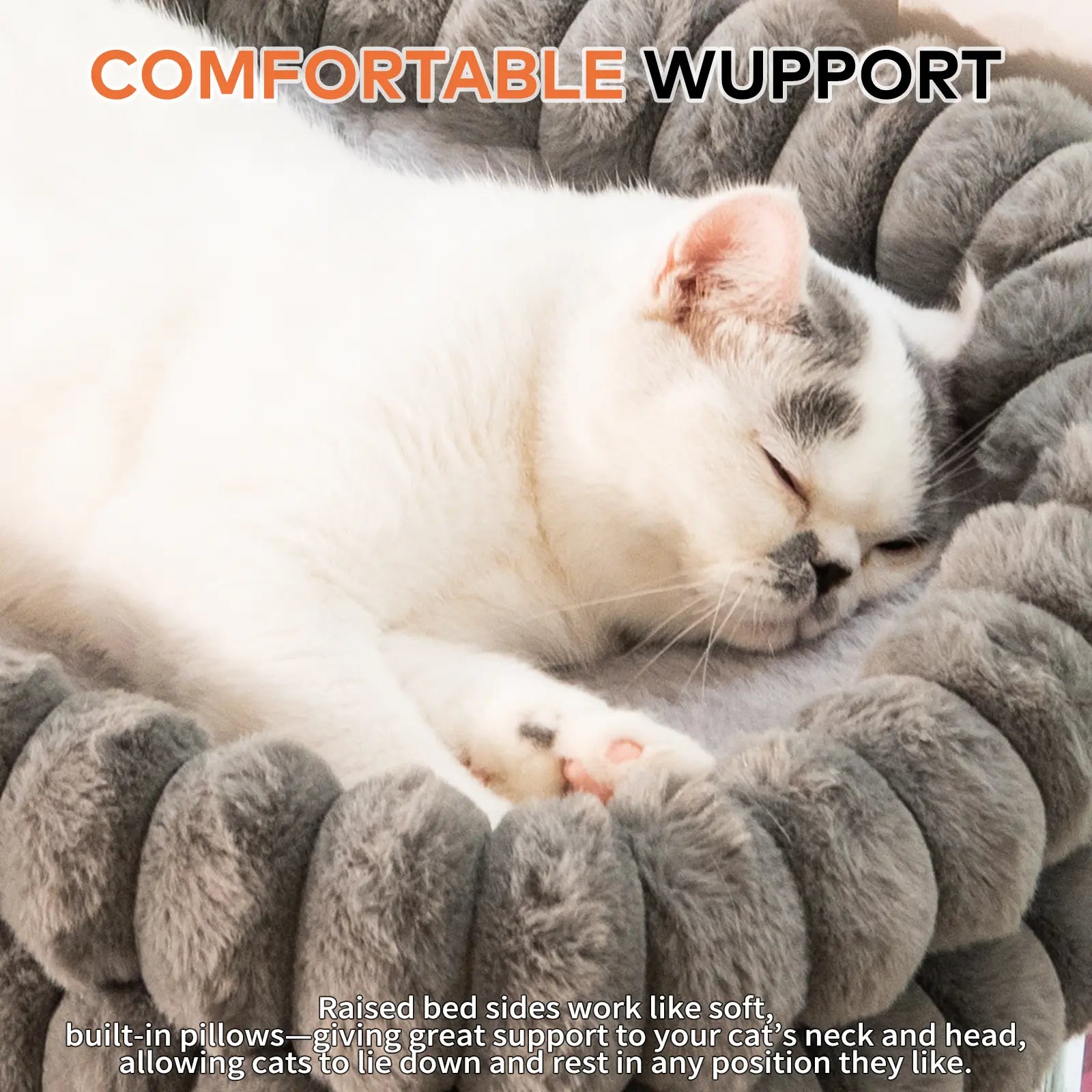 Folding Cat Hammock for Windows - Cordless, Machine Washable Bed with Durable Metal Frame and Strong Suction Cups, Ideal Perch for Cats and Small Dogs