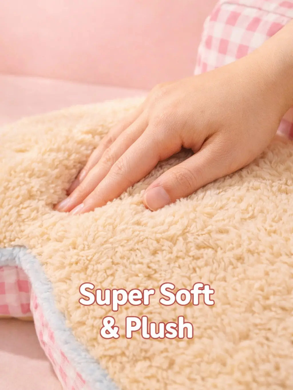 Orthopedic Plush Sofa Bed for Cats & Small Dogs