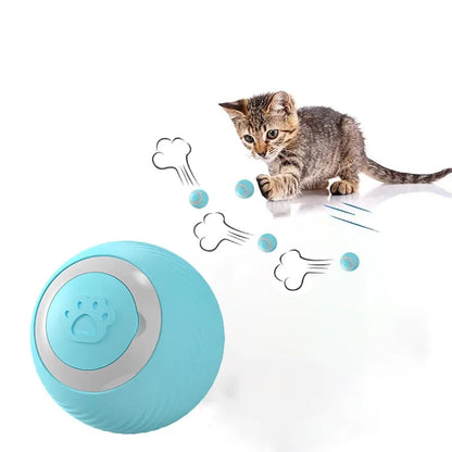 USB Rechargeable Interactive Smart Rolling Ball - Engaging Cat & Dog Toy for Endless Fun!