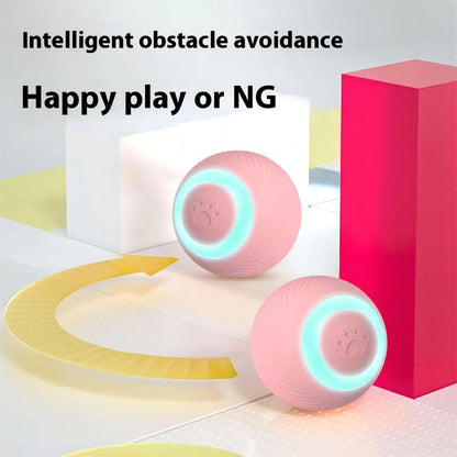 USB Rechargeable Interactive Smart Rolling Ball - Engaging Cat & Dog Toy for Endless Fun!