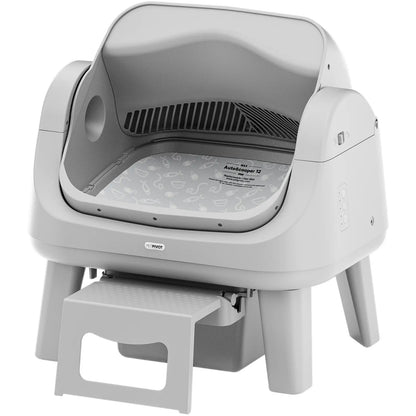 Petpivot Autoscooper 12 Lite Open Top Self-Cleaning Cat Litter Box with Advanced Safety Sensors and Senior Cat Accessibility Features
